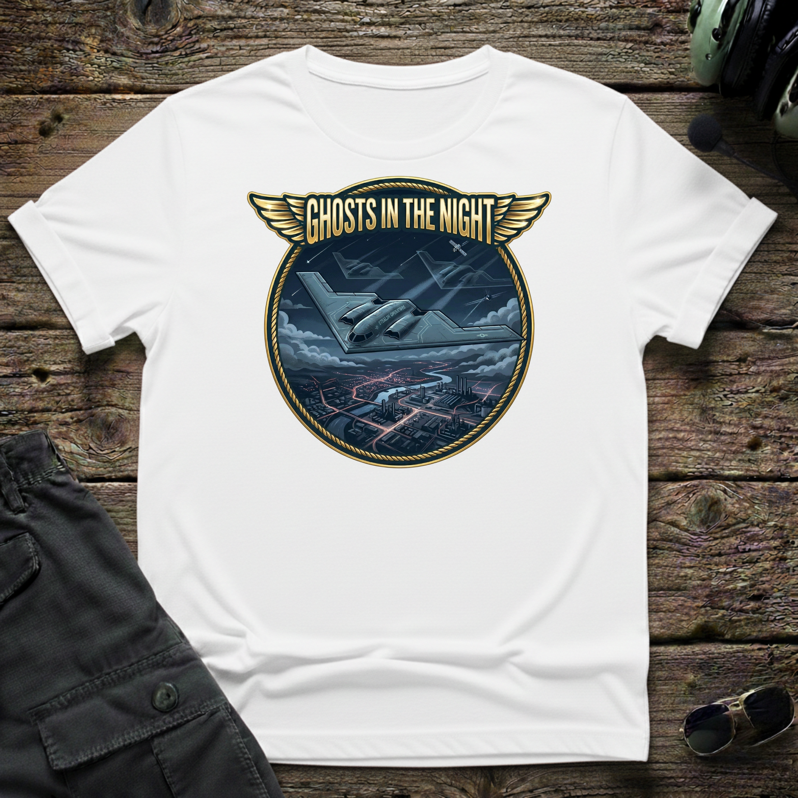 Ghosts in The Night unisex t-shirt - perfect gift for aviation lovers