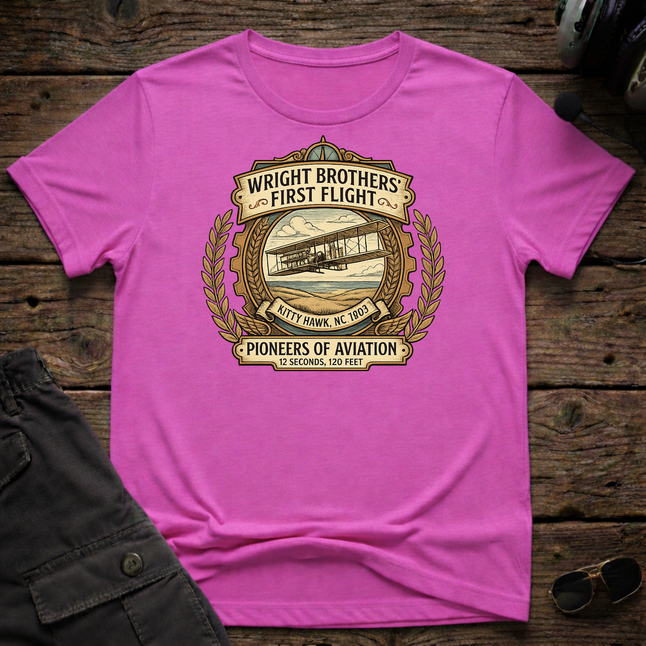 Wright Brothers T-shirt — aviation apparel