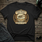 Wright Brothers lifestyle shot - Gildan 64000 ring-spun cotton aviation shirt