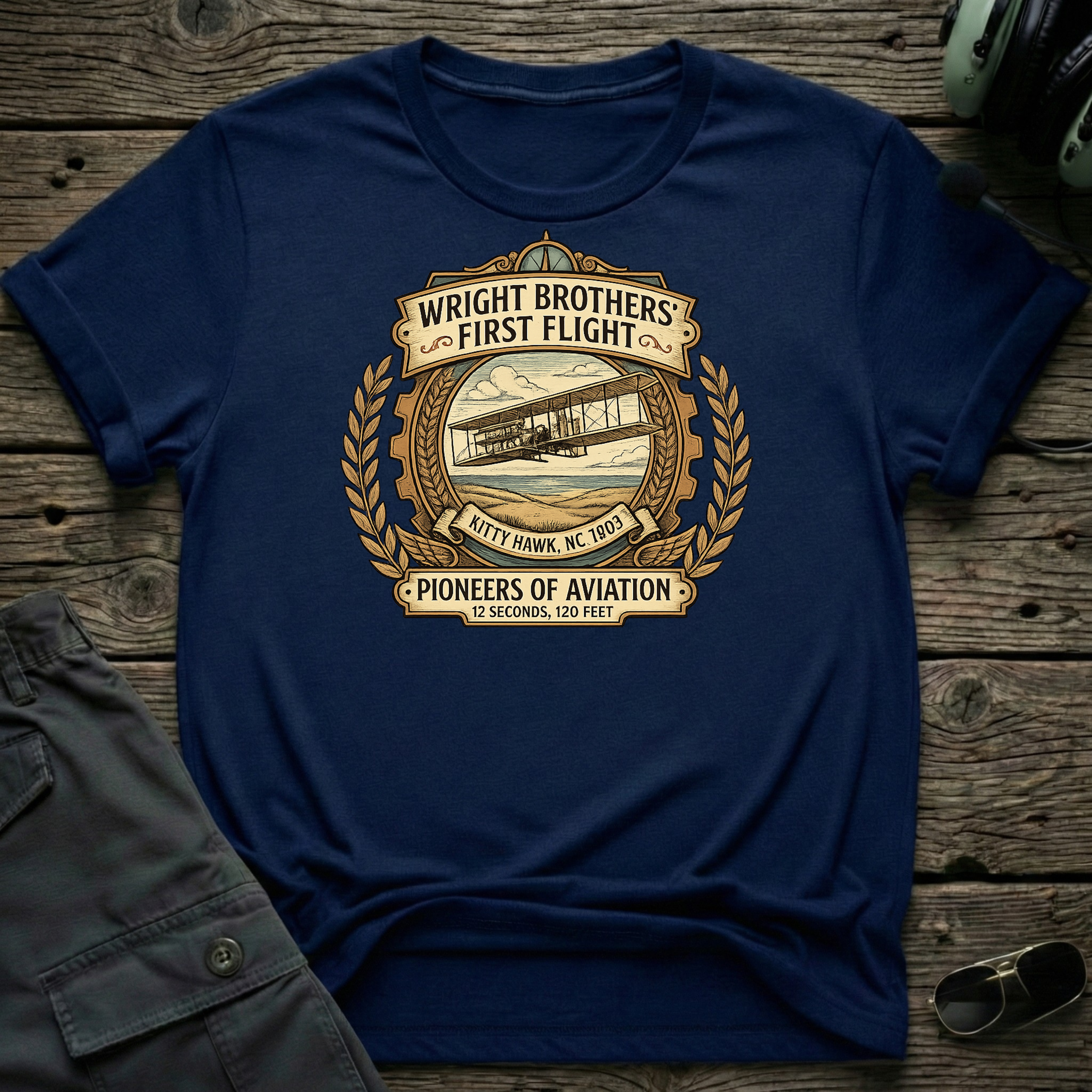 Wright Brothers T-shirt — aviation t-shirt