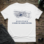 12 Seconds of History T-shirt — aviation t-shirt