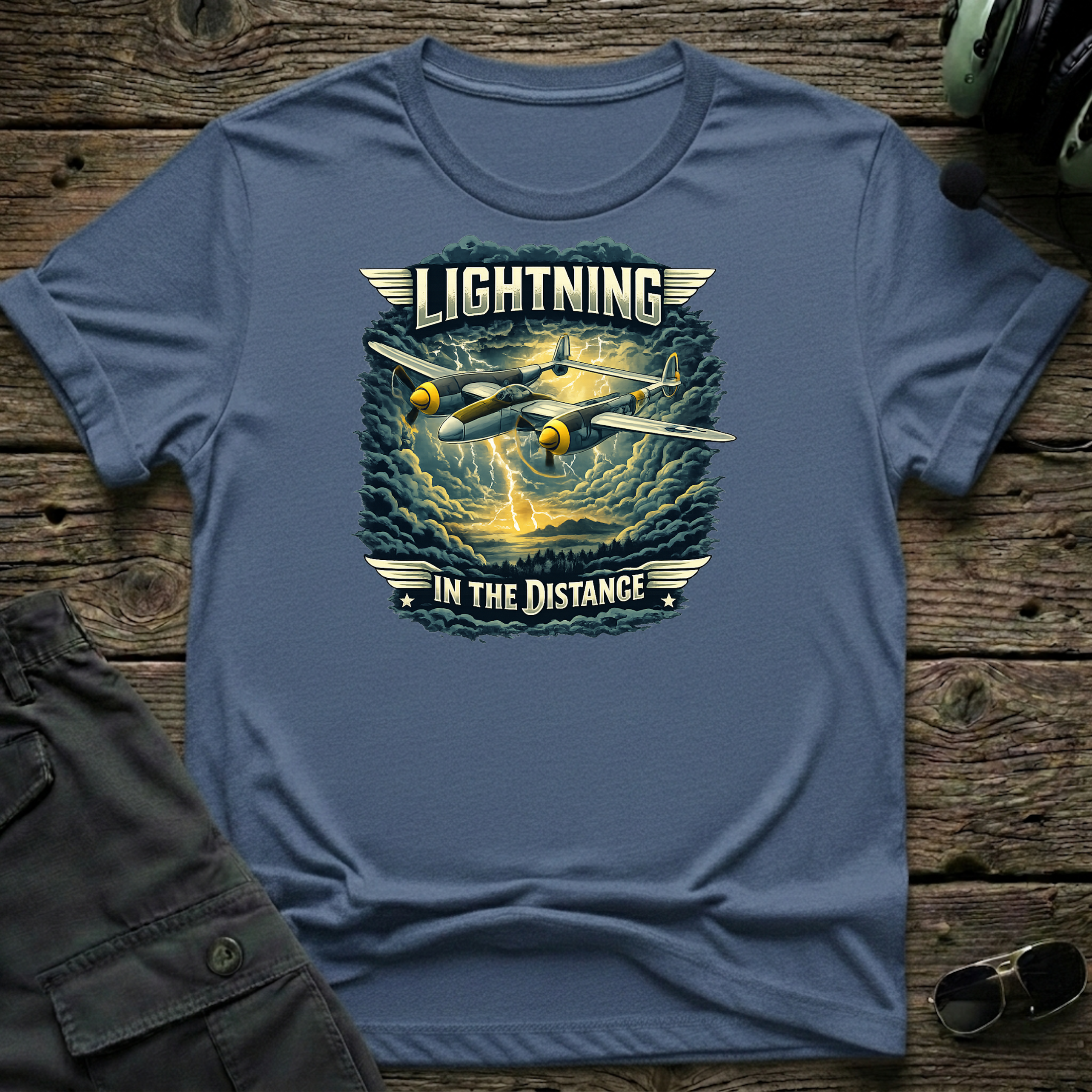 Distant Lightning T-shirt — aviation apparel