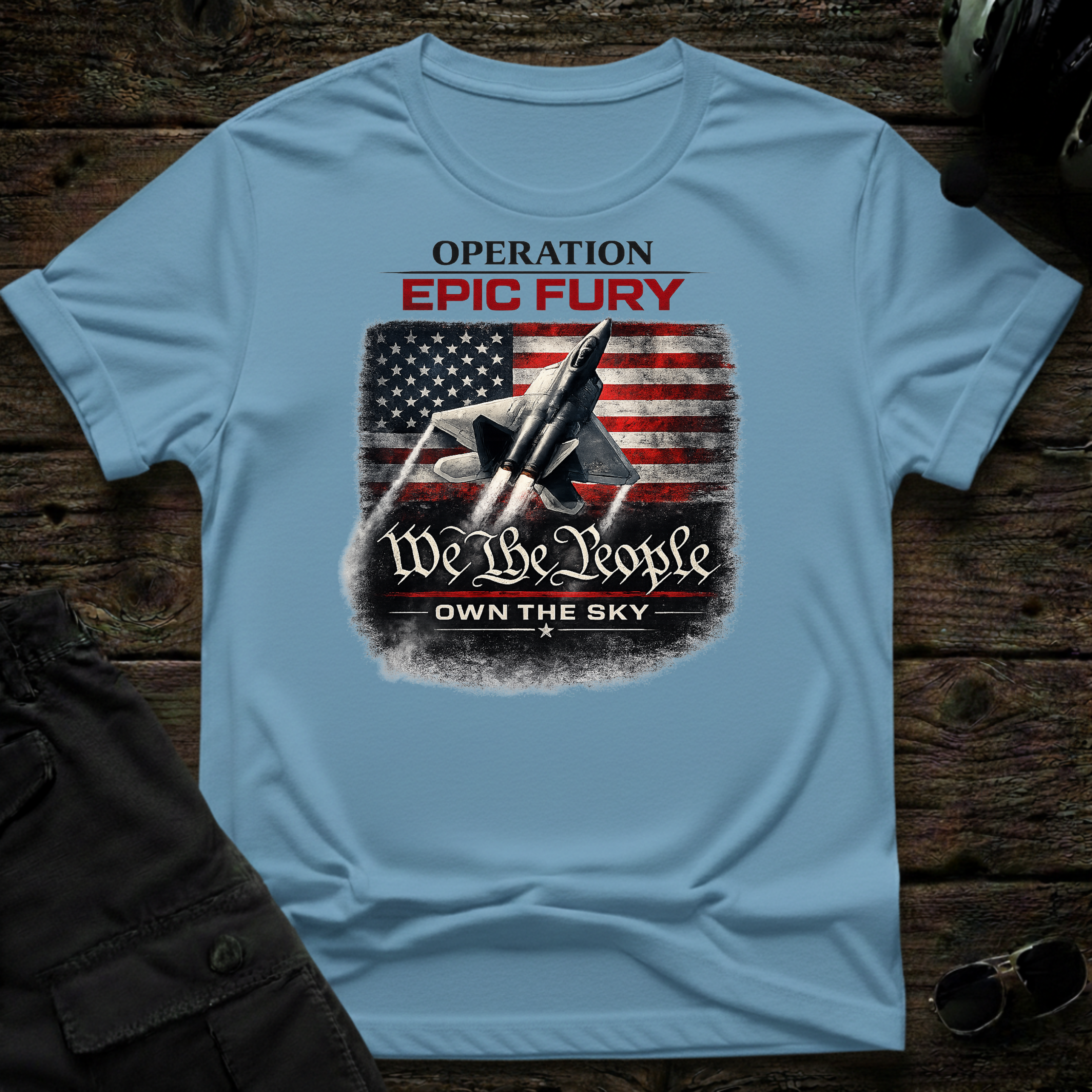 Epic Fury Own the Sky T-shirt — aviation apparel