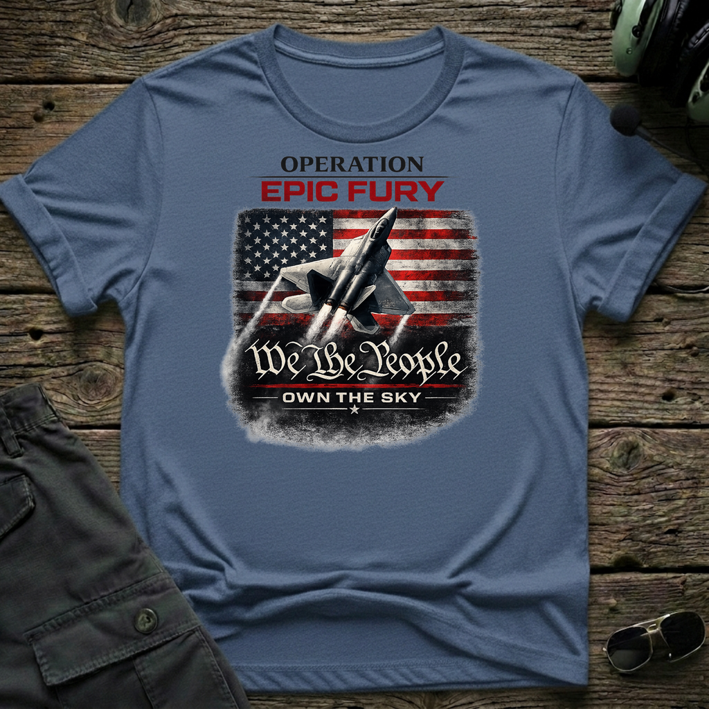 Epic Fury Own the Sky - Cleared4Tees premium aviation apparel
