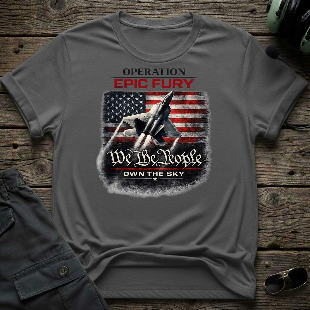 Epic Fury Own the Sky T-shirt — aviation t-shirt
