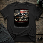 Stealth Command lifestyle shot - Gildan 64000 ring-spun cotton aviation shirt