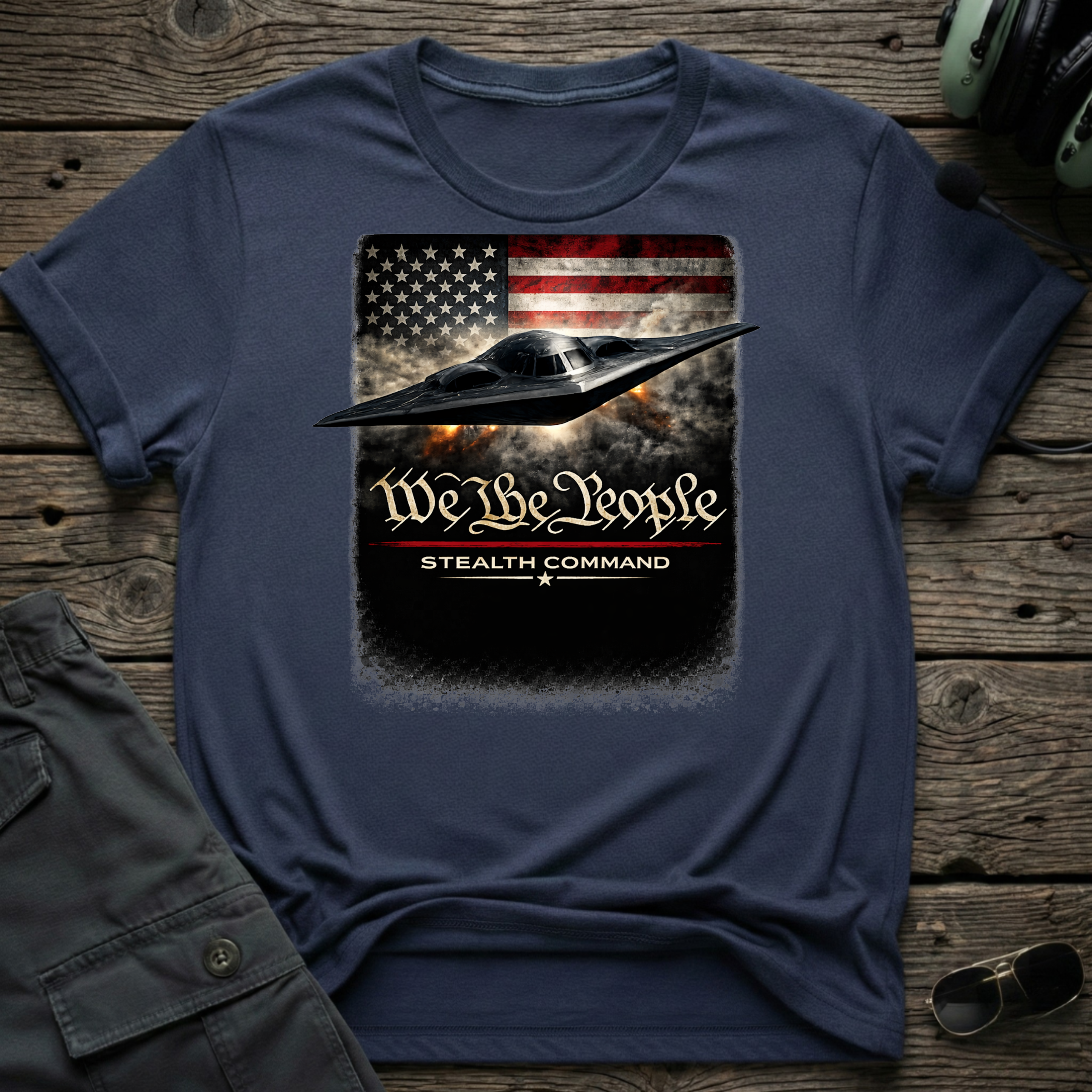 Stealth Command - Cleared4Tees premium aviation apparel