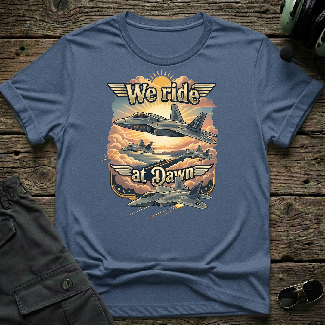 F22 Dawn T-shirt — aviation apparel
