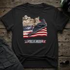 Spirit of America lifestyle shot - Gildan 64000 ring-spun cotton aviation shirt