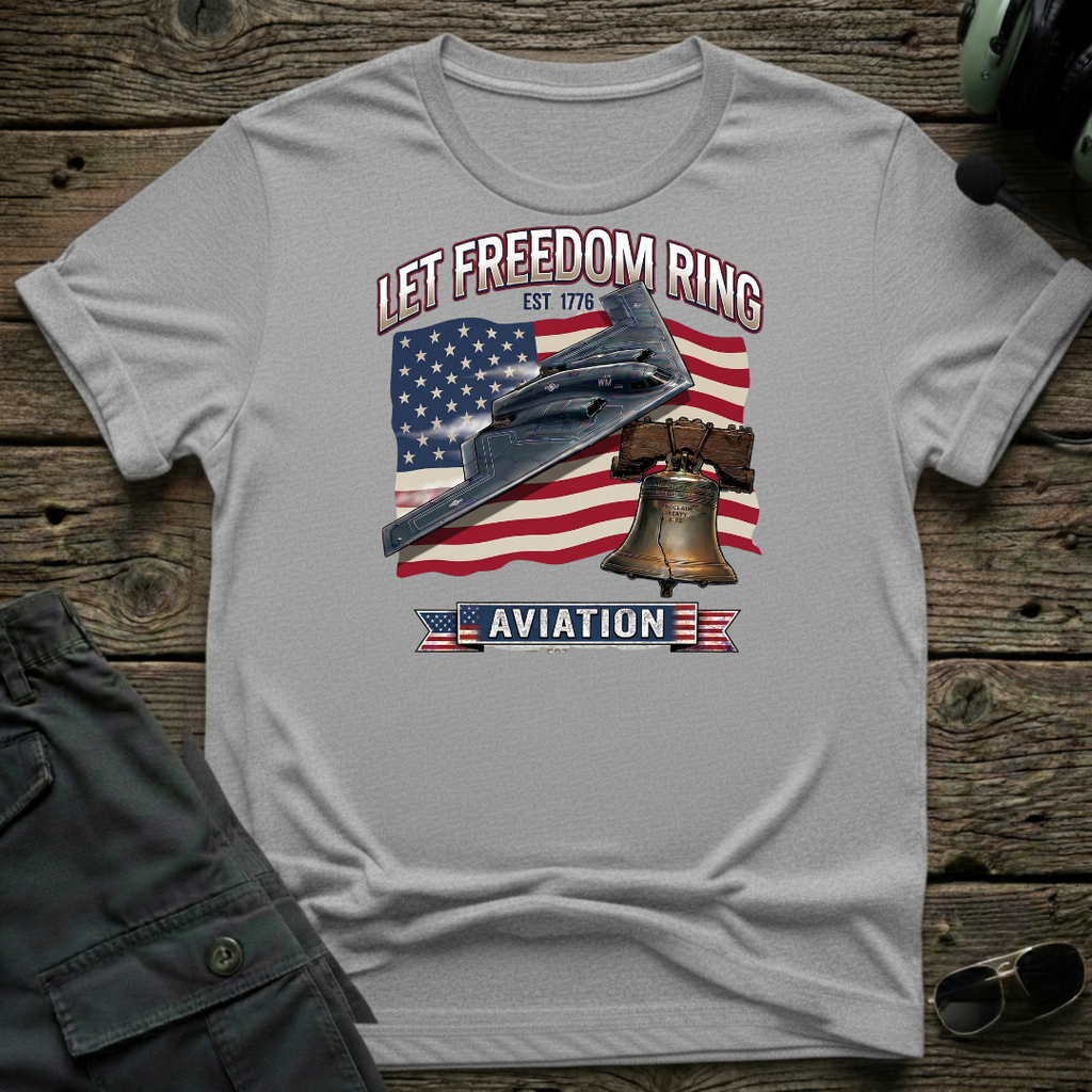 Let Freedom Ring T-shirt — aviation apparel