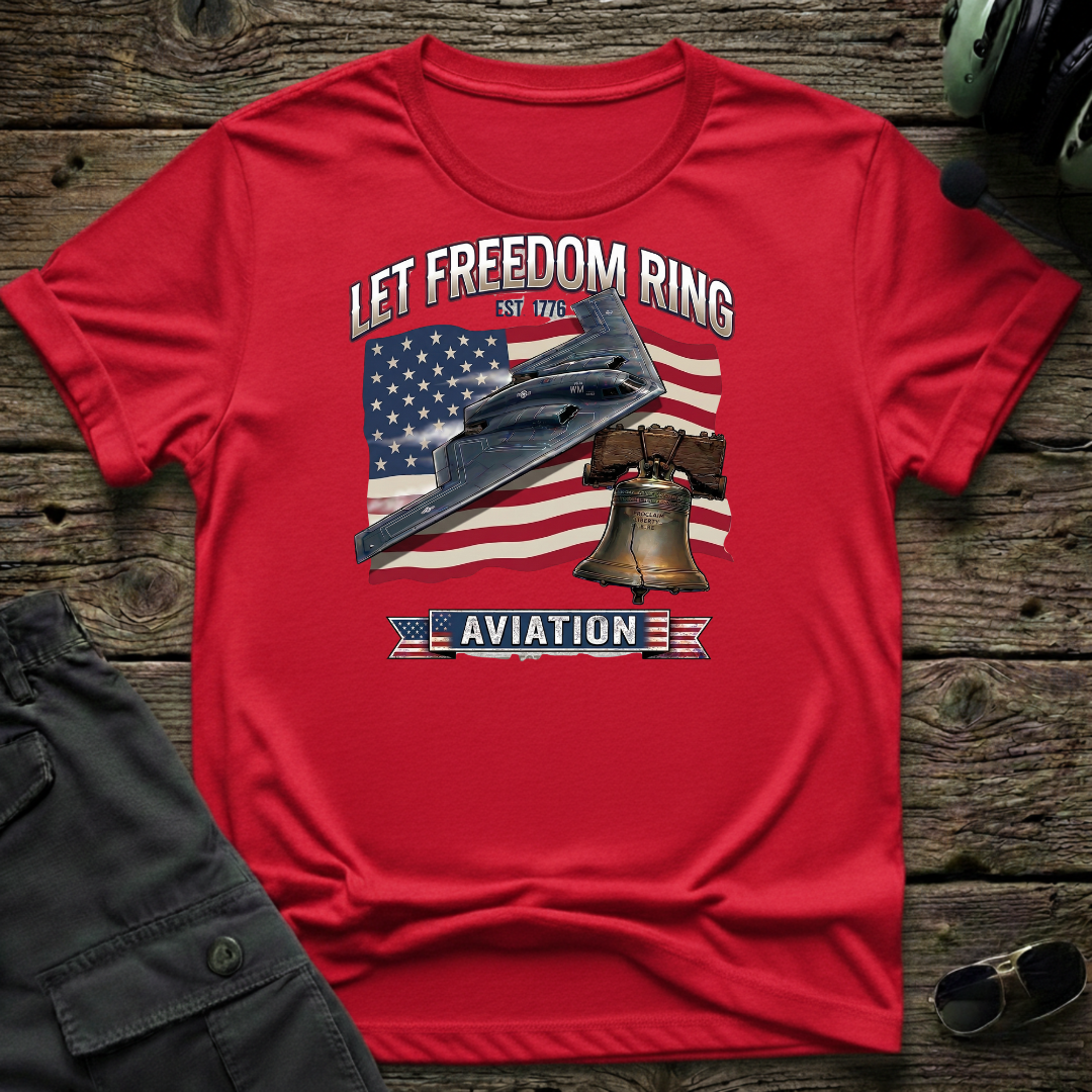 Let Freedom Ring T-shirt — aviation t-shirt