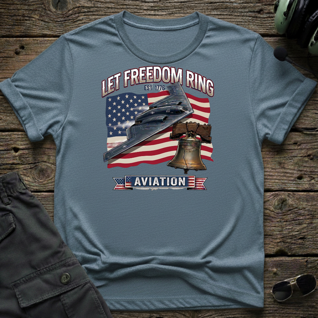 Let Freedom Ring T-shirt — aviation apparel