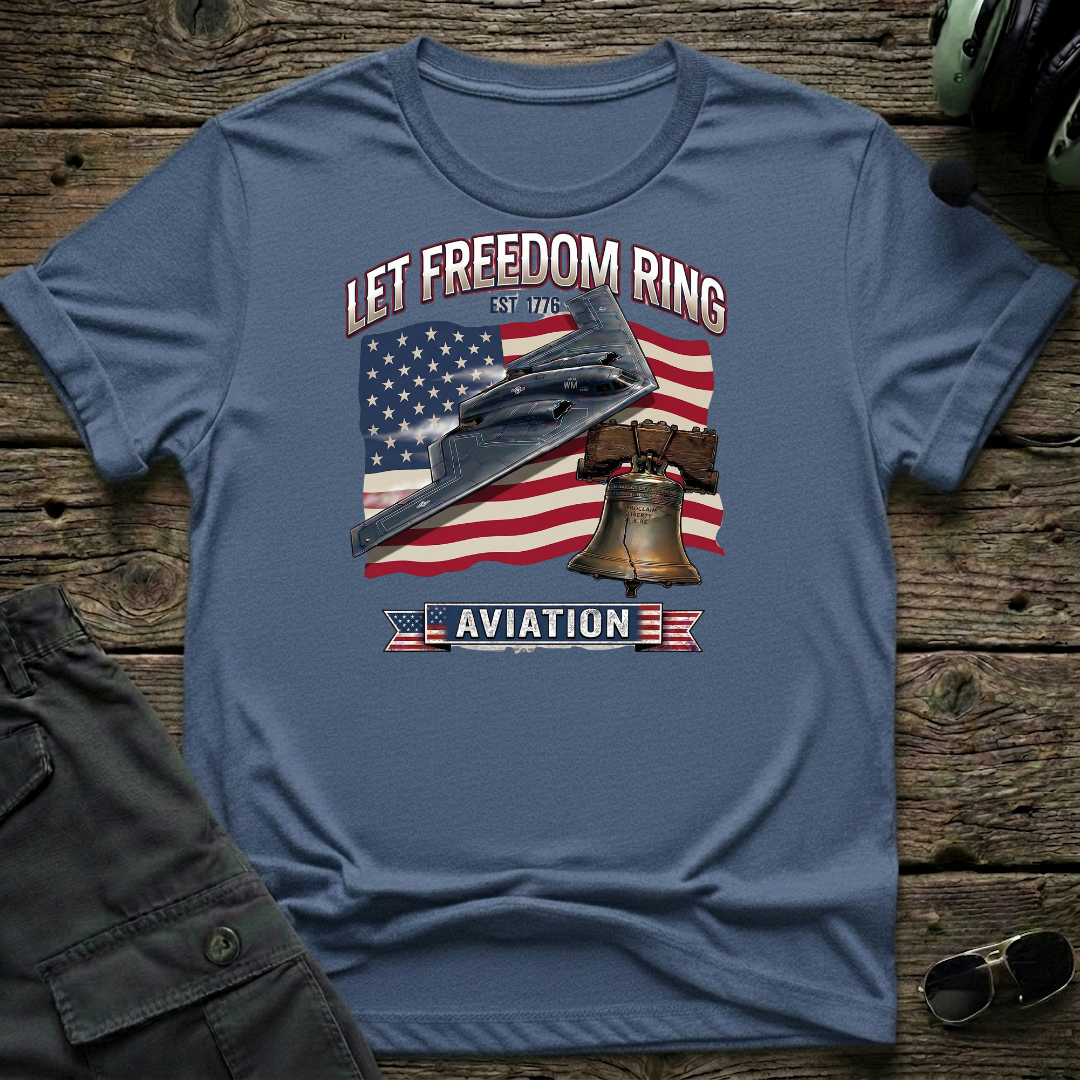 Let Freedom Ring T-shirt — aviation apparel