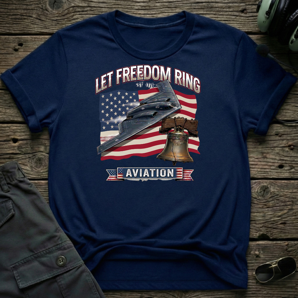 Let Freedom Ring - Cleared4Tees premium aviation apparel
