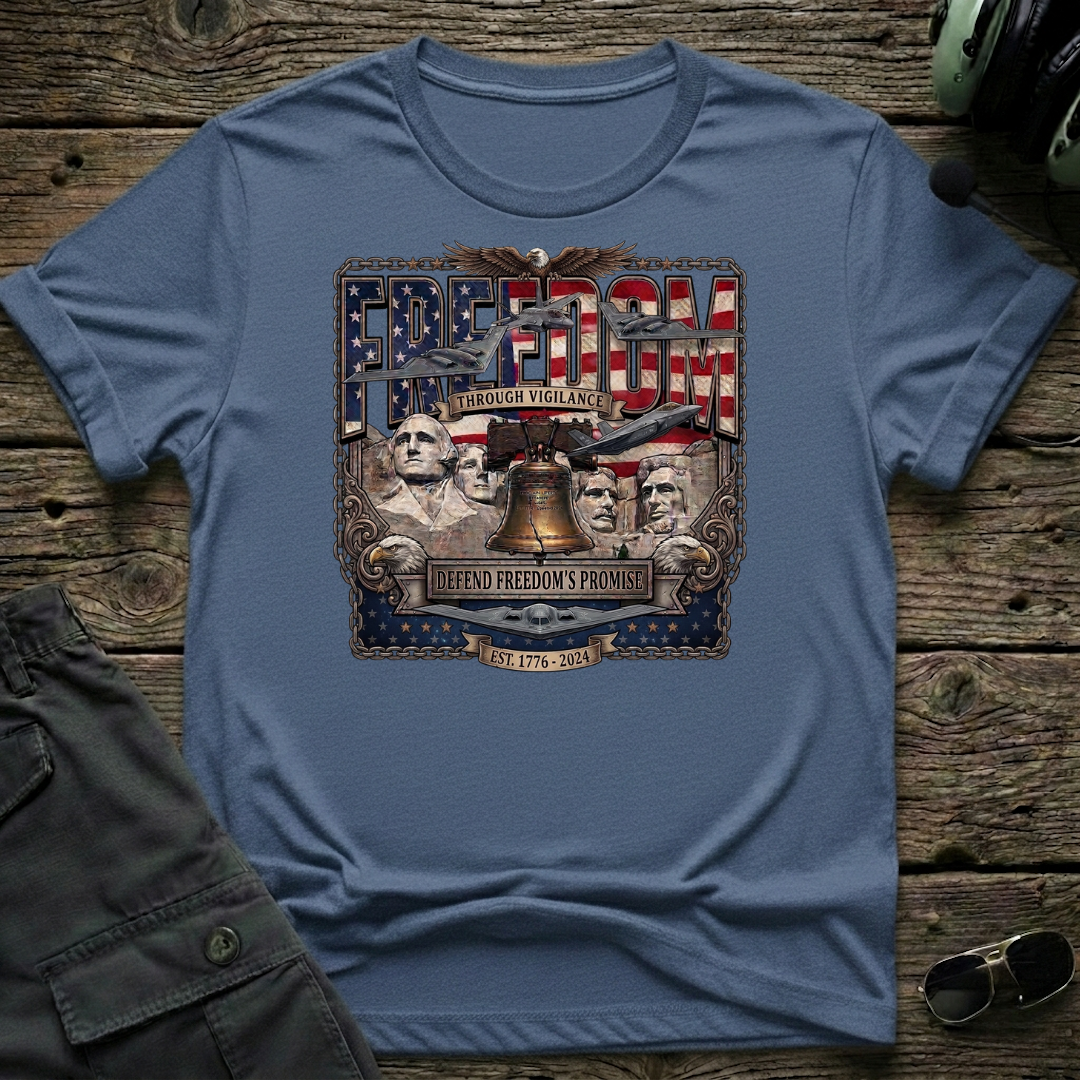 Defending Freedoms Promise T-shirt — aviation t-shirt