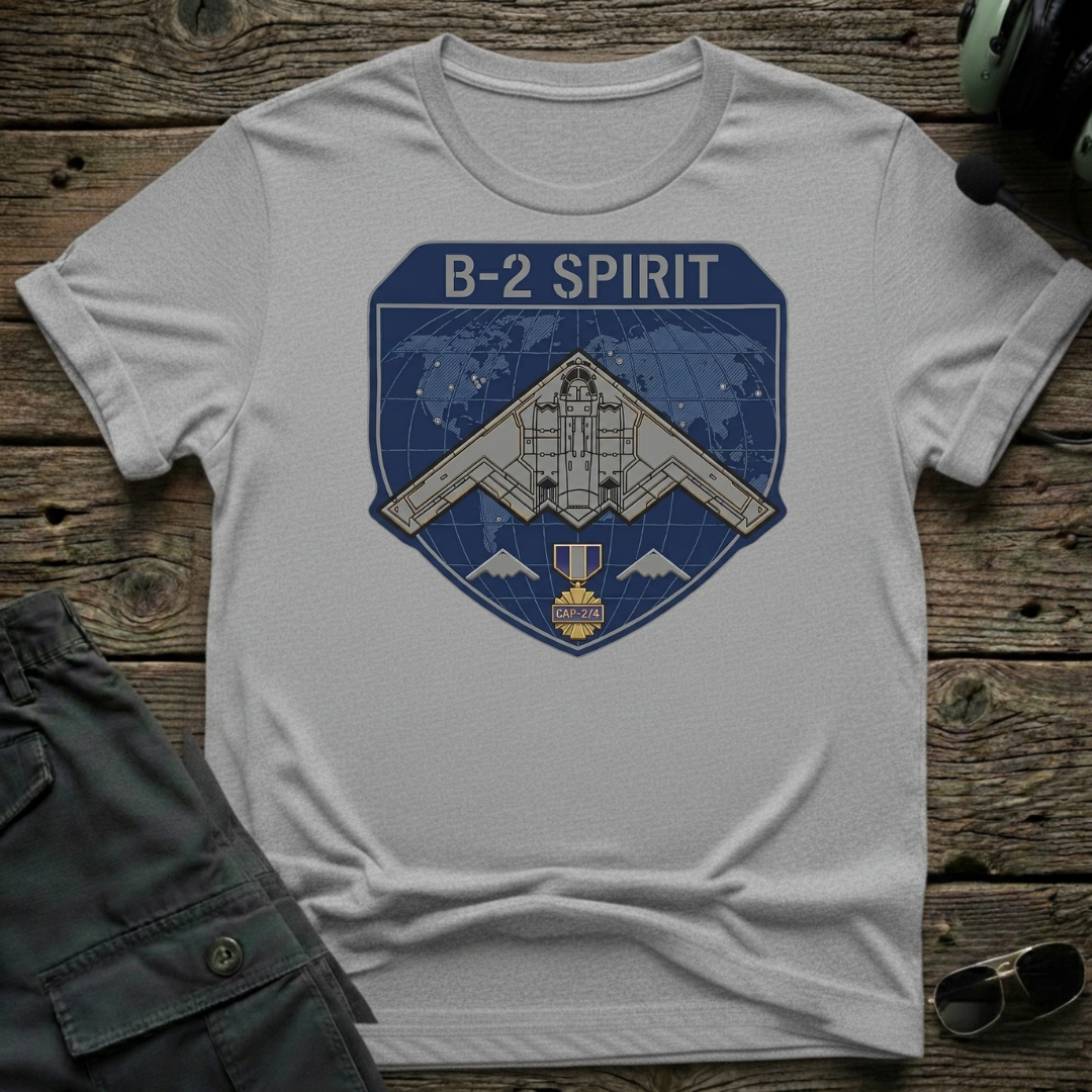 B2 Spirit Badge T-shirt — aviation apparel