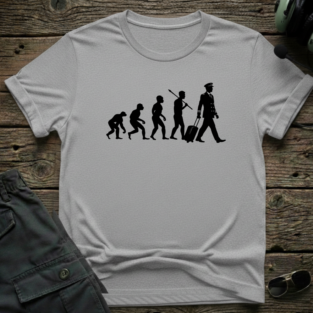 Evolution lifestyle shot - Gildan 64000 ring-spun cotton aviation shirt