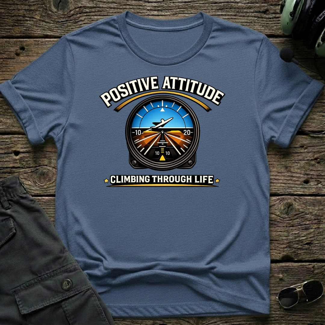 Climbing Through Life lifestyle shot - Gildan 64000 ring-spun cotton aviation shirt