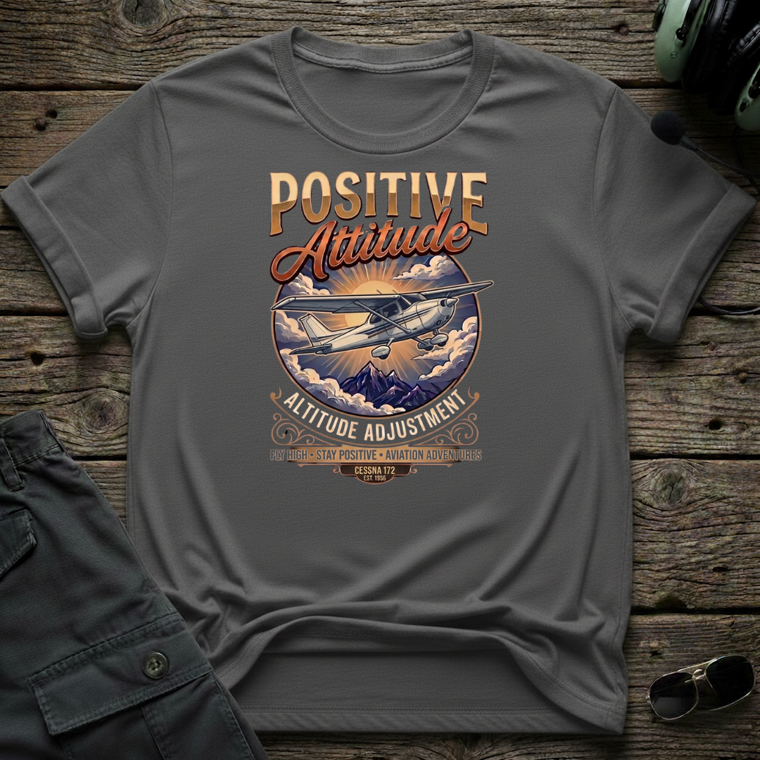 Cessna 172 attitude indicator t-shirt - unisex aviation tee for general aviation pilots