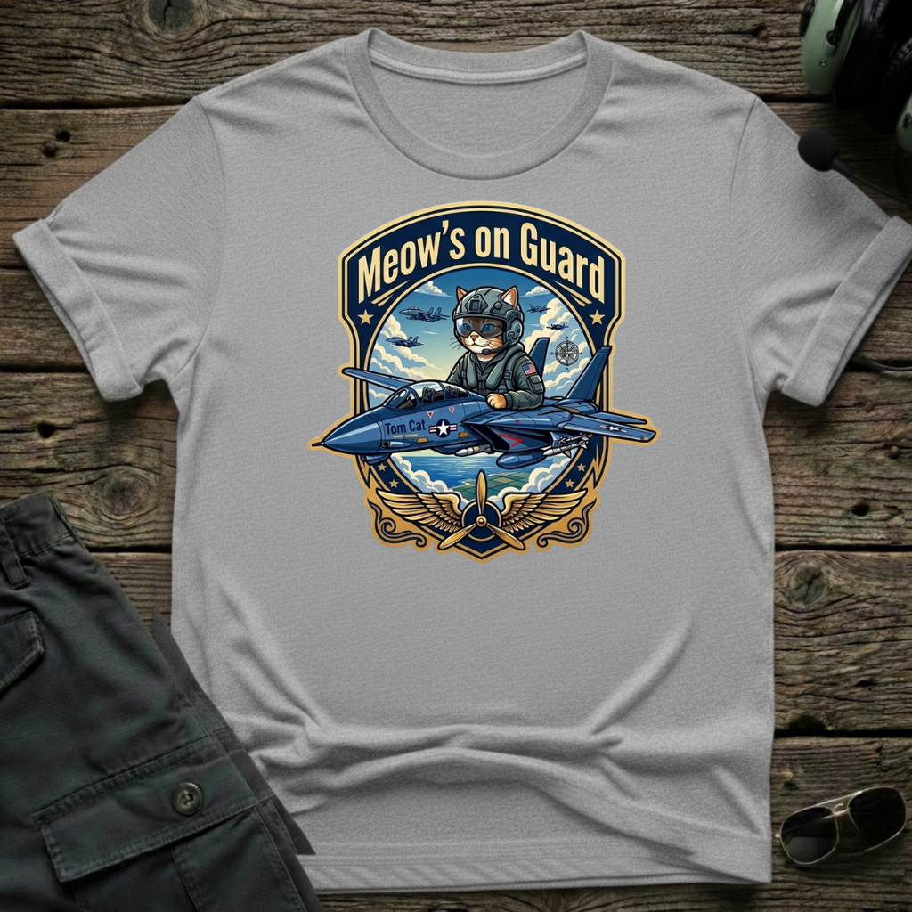 Meow's On Guard - Cleared4Tees premium aviation apparel