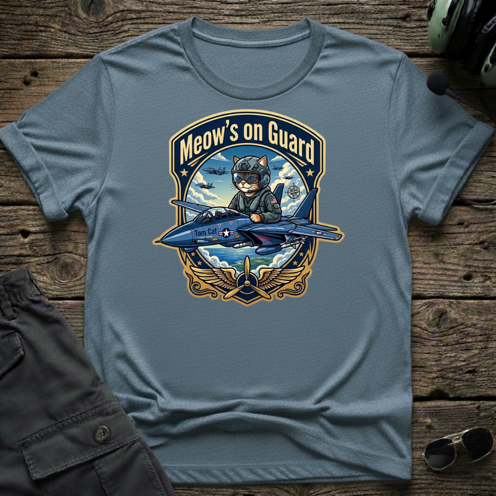 Meow's On Guard T-shirt — aviation apparel