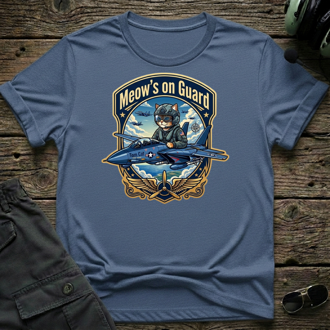Meow's On Guard T-shirt — aviation apparel