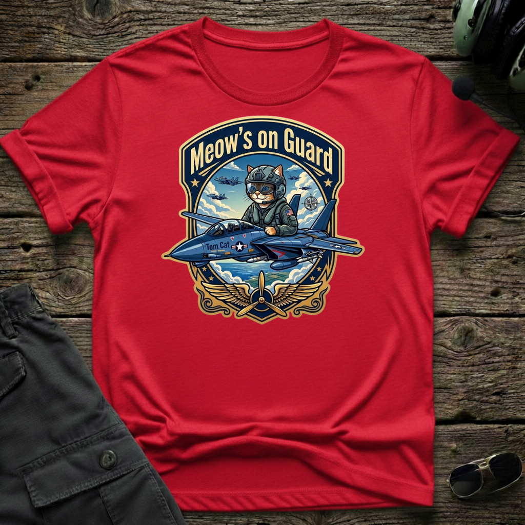 Meow's On Guard T-shirt — aviation apparel