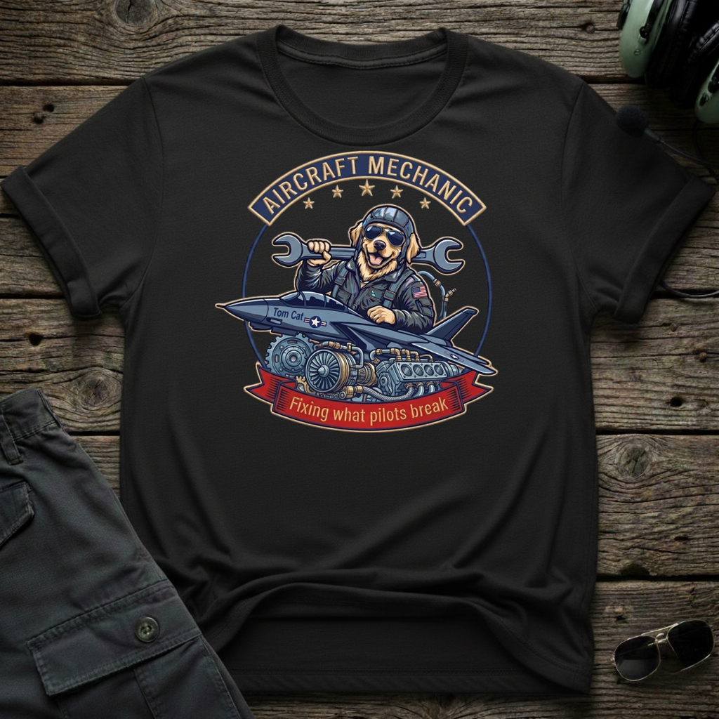 Maintenance Dog T-shirt — aviation apparel