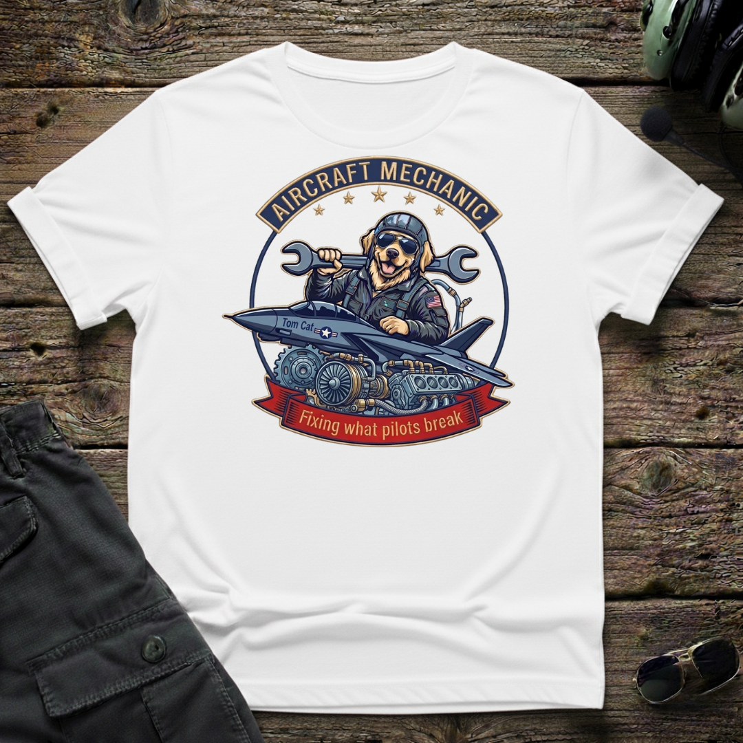 Maintenance Dog unisex t-shirt - perfect gift for aviation lovers