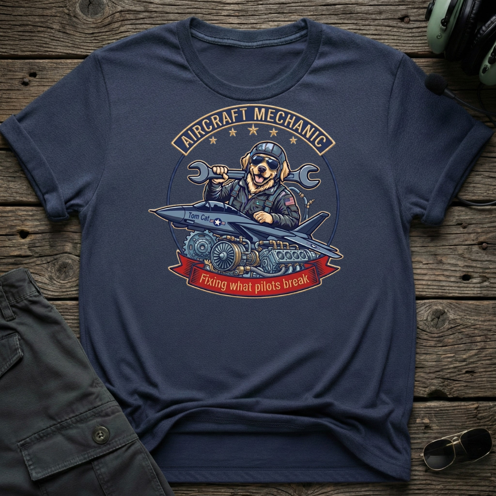 Maintenance Dog T-shirt — aviation t-shirt