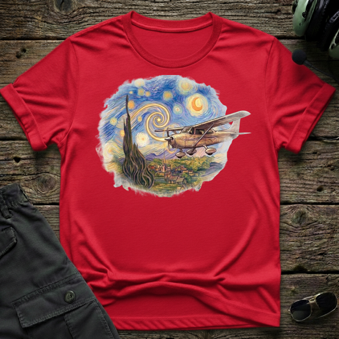 Cessna Starry Day T-shirt — aviation apparel