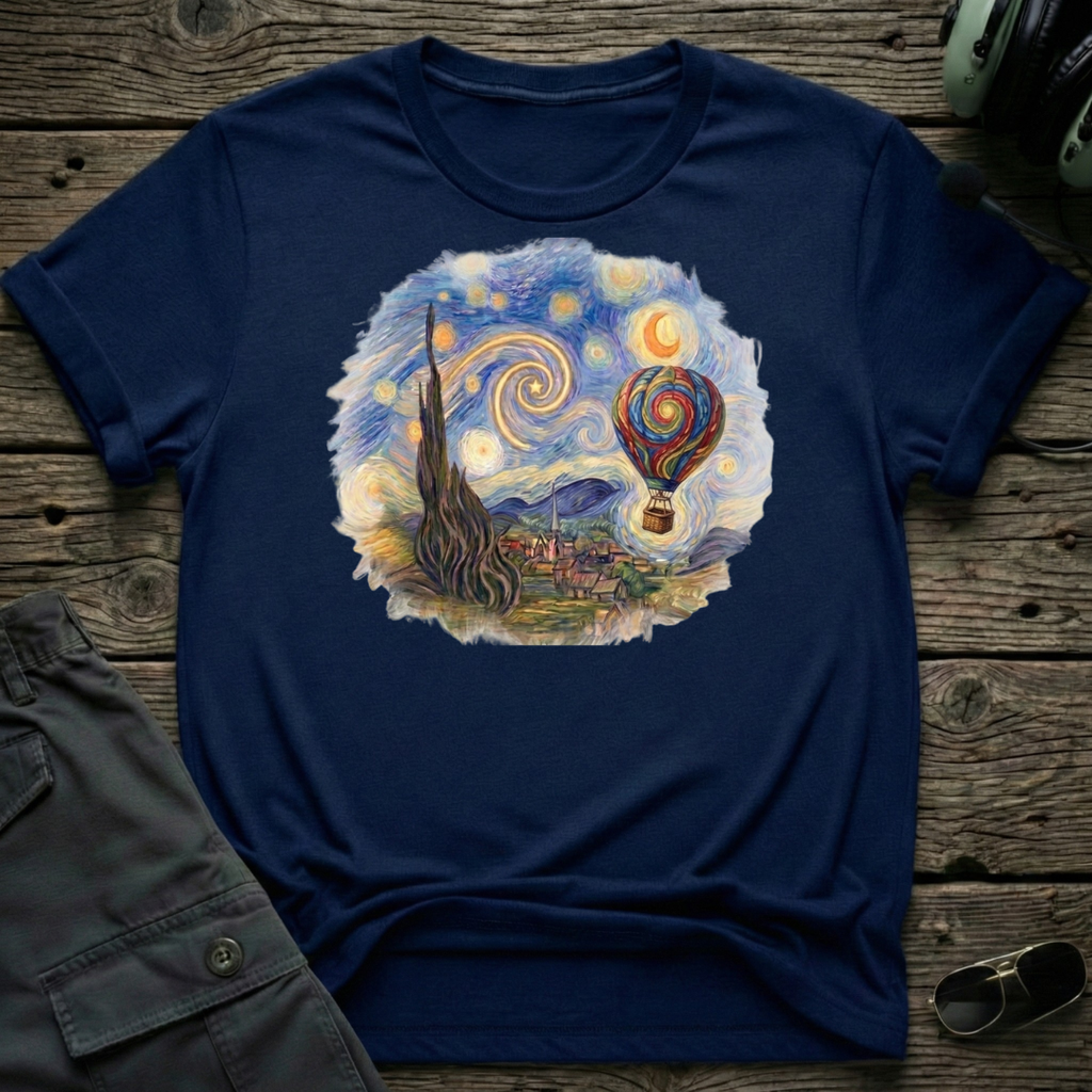 Starry Balloon - Cleared4Tees premium aviation apparel