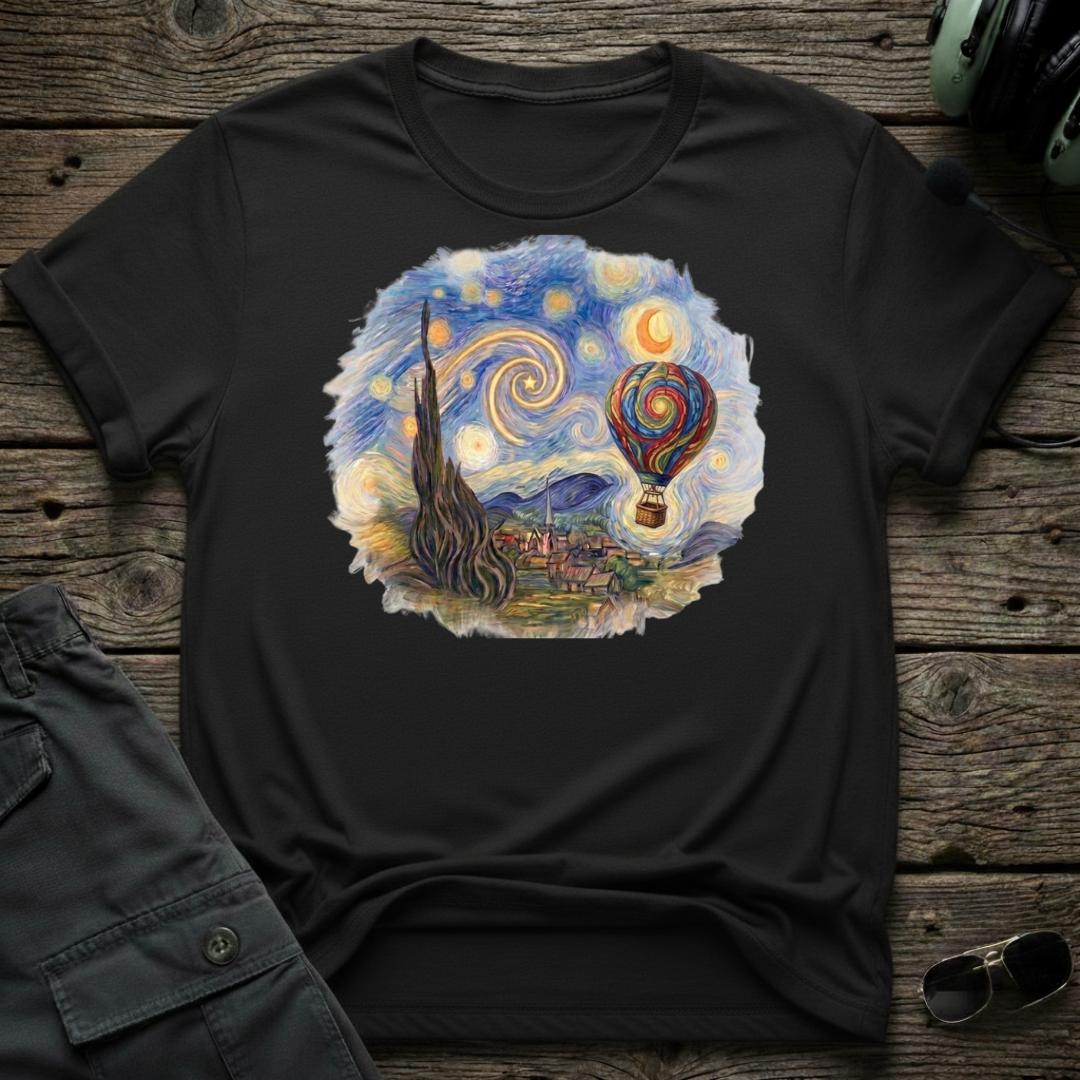 Starry Balloon T-shirt — aviation apparel
