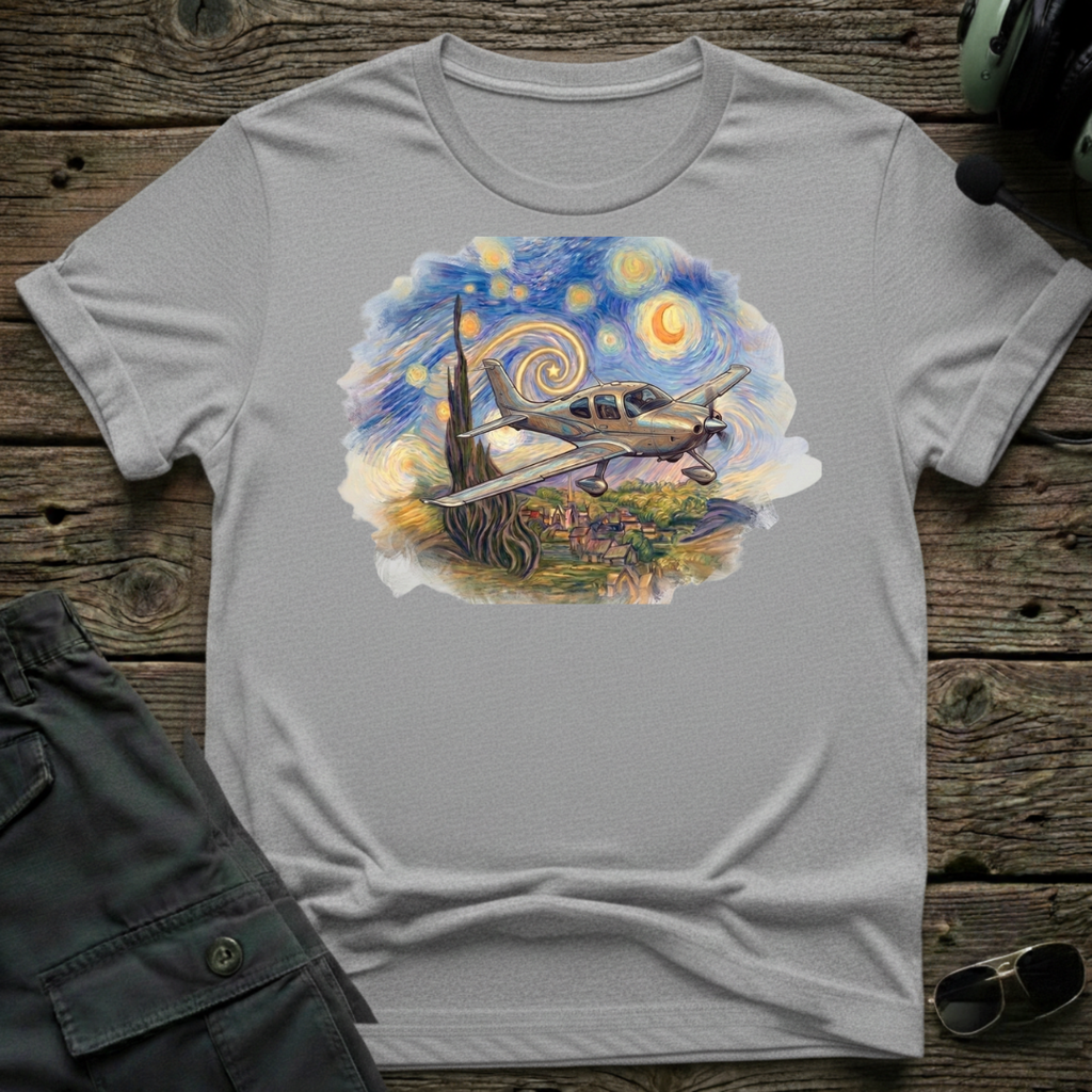 Starry Cirrus T-shirt — aviation t-shirt