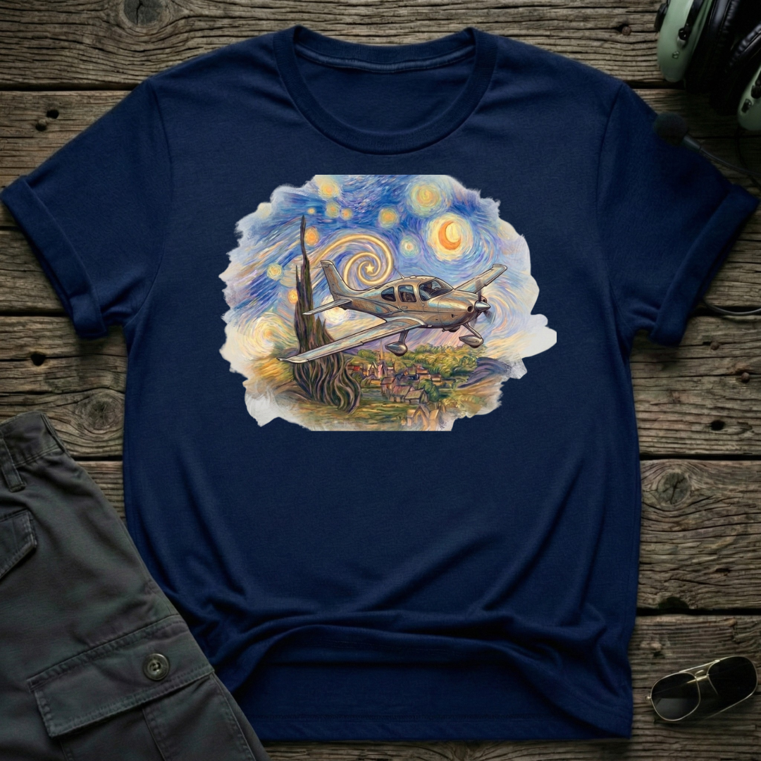 Starry Cirrus - Cleared4Tees premium aviation apparel