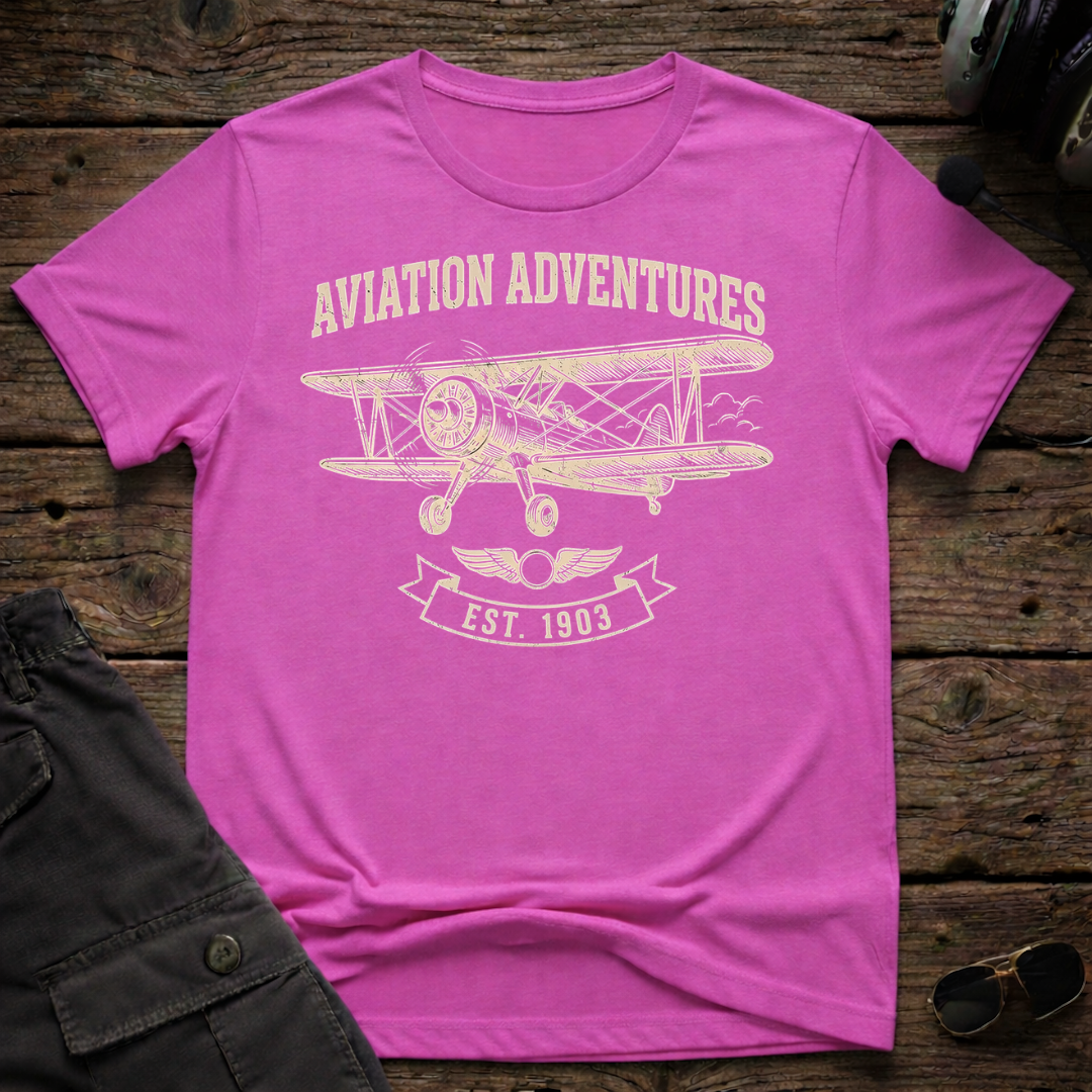 Aviation Adventure T-shirt — aviation apparel