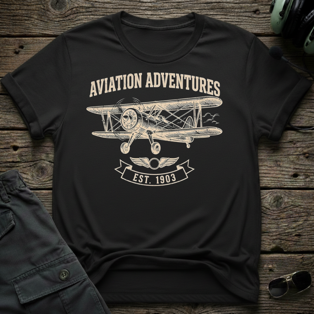 Aviation Adventure - Cleared4Tees premium aviation apparel