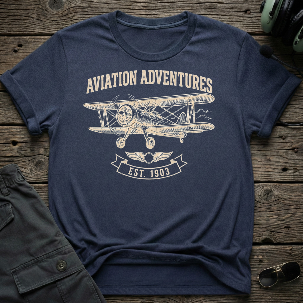 Aviation Adventure unisex t-shirt - perfect gift for aviation lovers