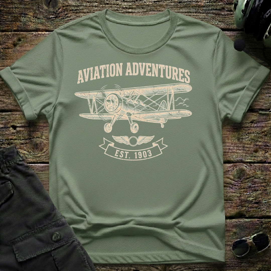 Aviation Adventure T-shirt — aviation apparel