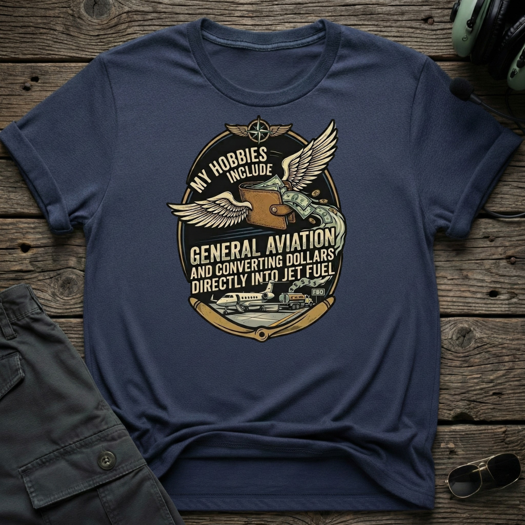 Dollars to Fuel lifestyle shot - Gildan 64000 ring-spun cotton aviation shirt