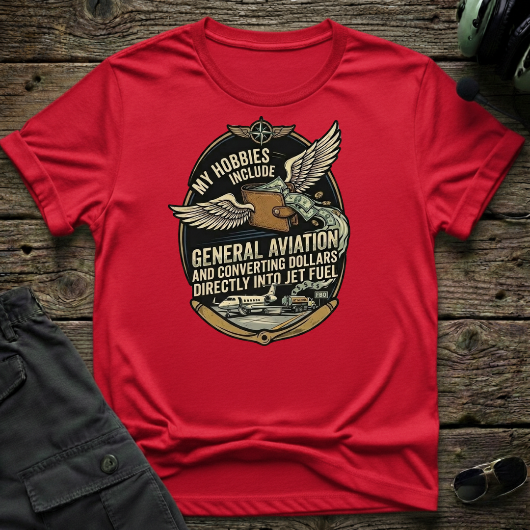 Dollars to Fuel T-shirt — aviation apparel