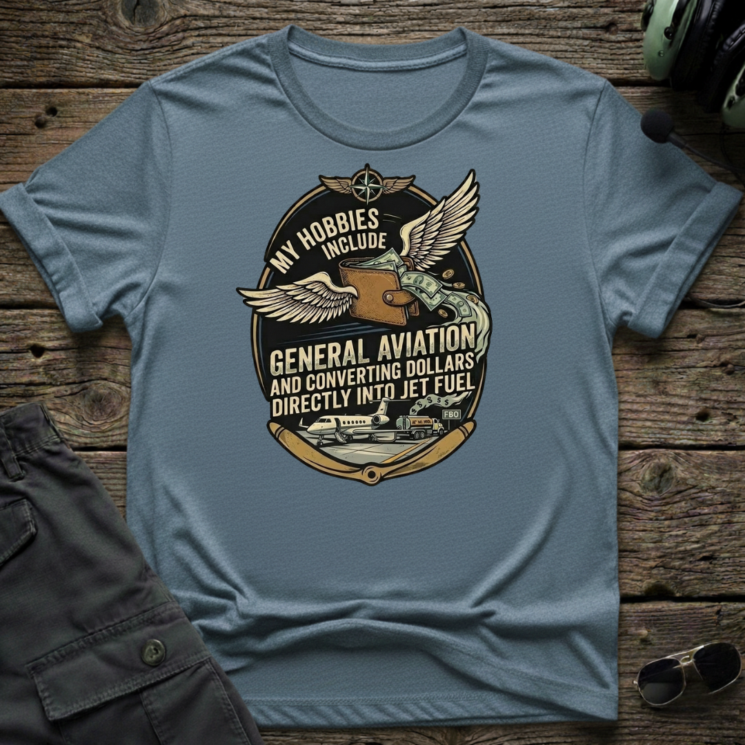 Dollars to Fuel T-shirt — aviation apparel