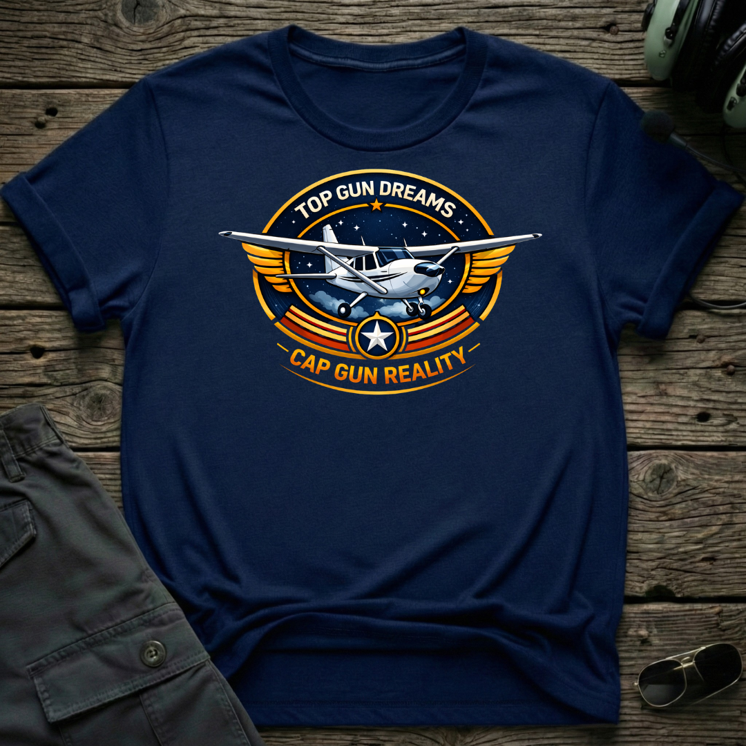 Cap Gun Reality unisex t-shirt - perfect gift for aviation lovers