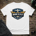 Born to Fly unisex t-shirt - perfect gift for aviation lovers
