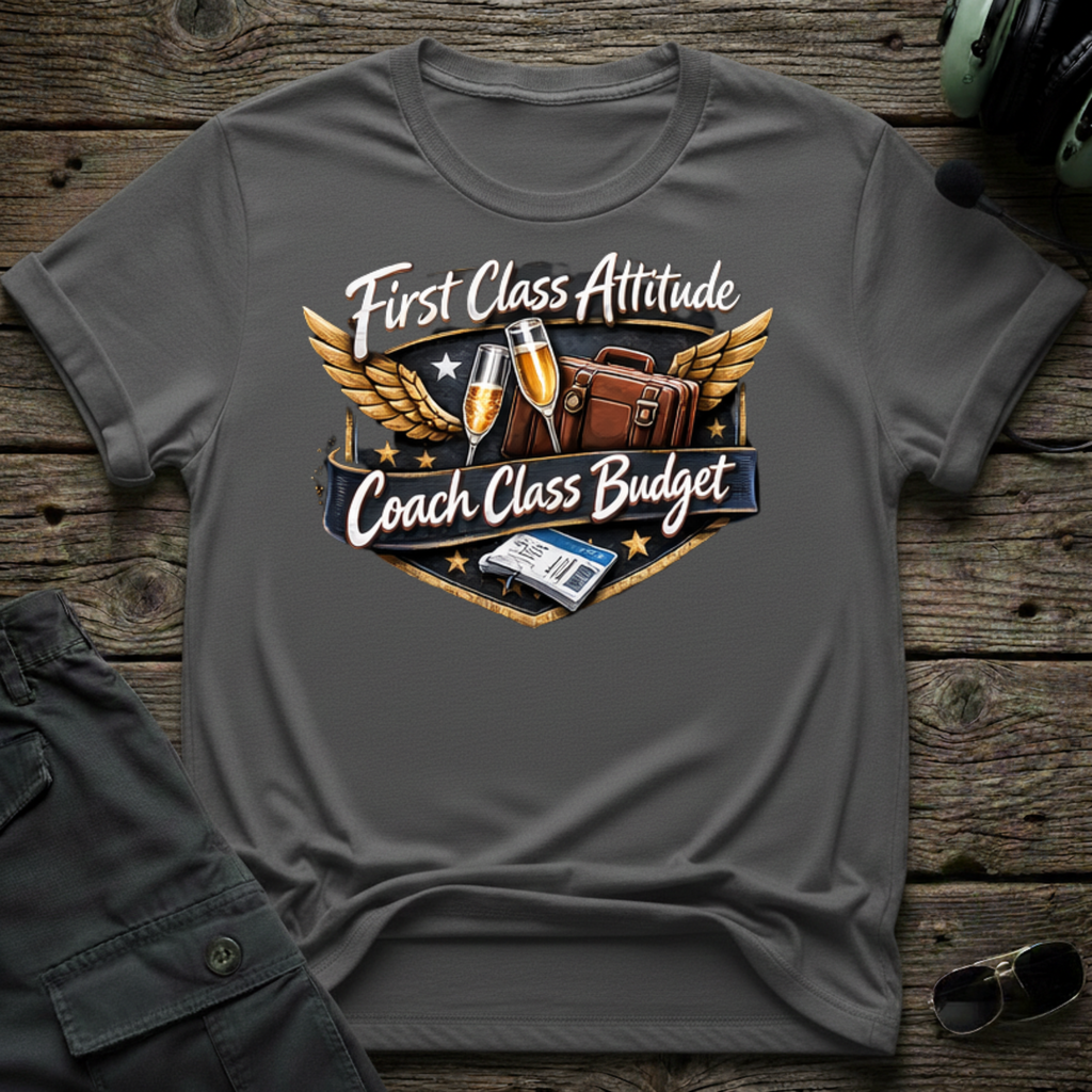 Coach Class Budget T-shirt — aviation t-shirt
