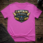 Capt at Controls T-shirt — aviation apparel