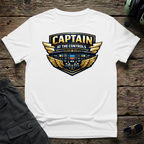 Capt at Controls unisex t-shirt - perfect gift for aviation lovers