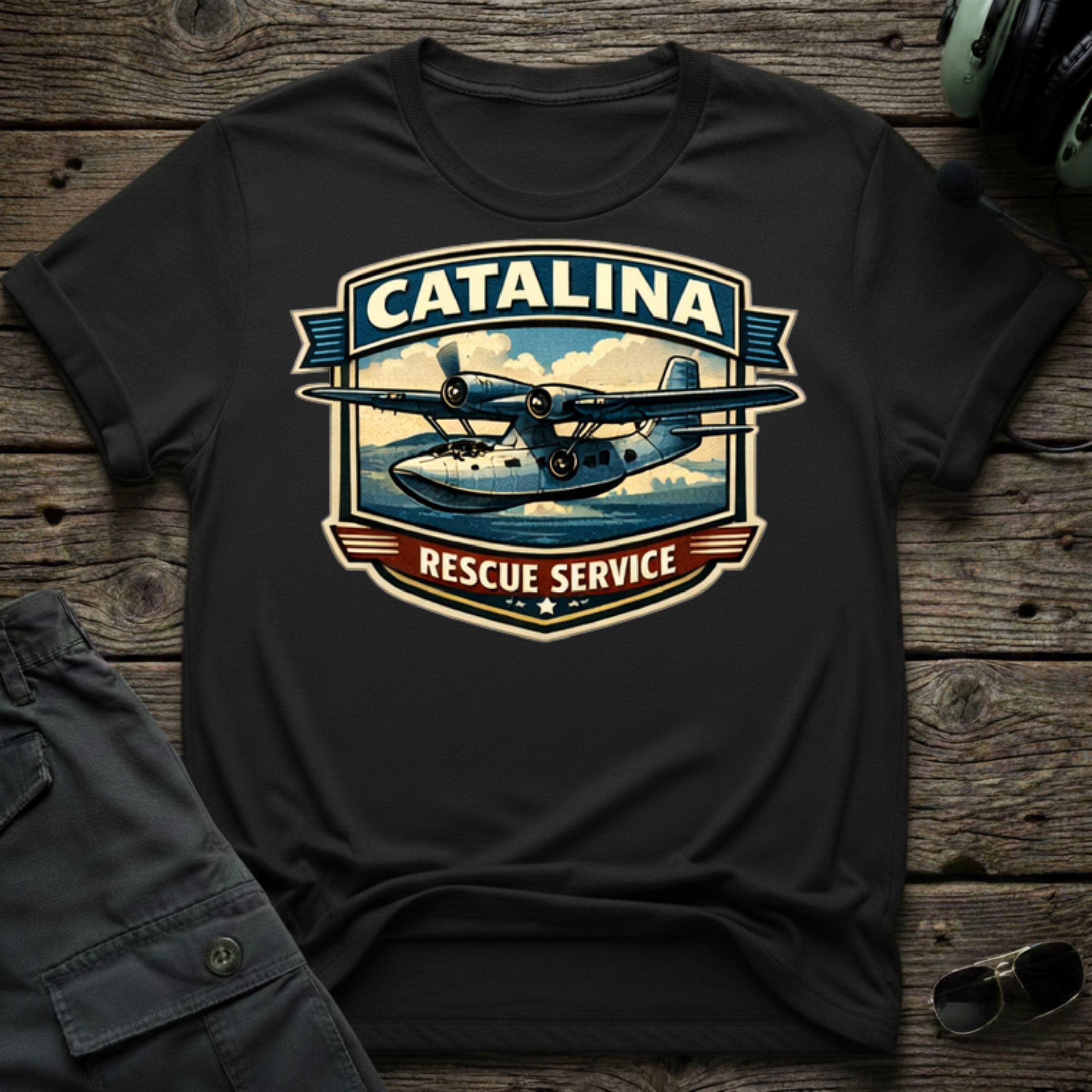 Catalina Rescue T-shirt — aviation apparel
