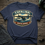 Catalina Rescue lifestyle shot - Gildan 64000 ring-spun cotton aviation shirt