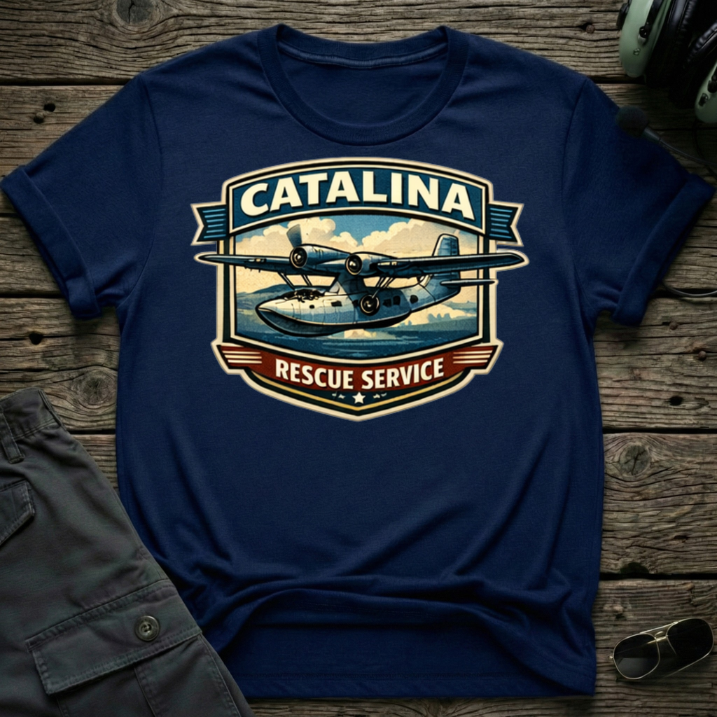 Catalina Rescue T-shirt — aviation t-shirt